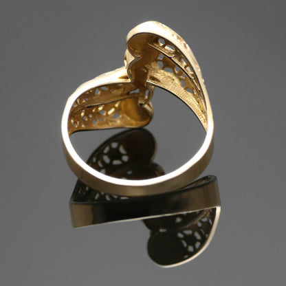 14K Bicolor Gold Damen Ring Designerring